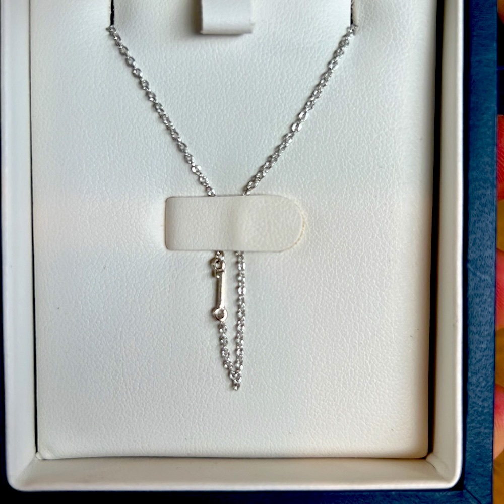 Necklace with No. 1 pendant